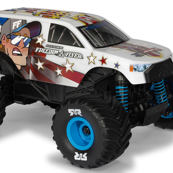 Arrma ARA2130FF 1/16 FREEDOM FLYER GROM 4X4 RTR Brushed Monster Truck, White