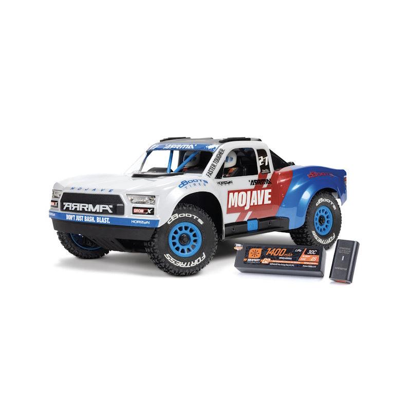 PowerHobby Arrma MOJAVE GROM 223S BLX Brushless 4X4 RTR w/Battery/Charger White