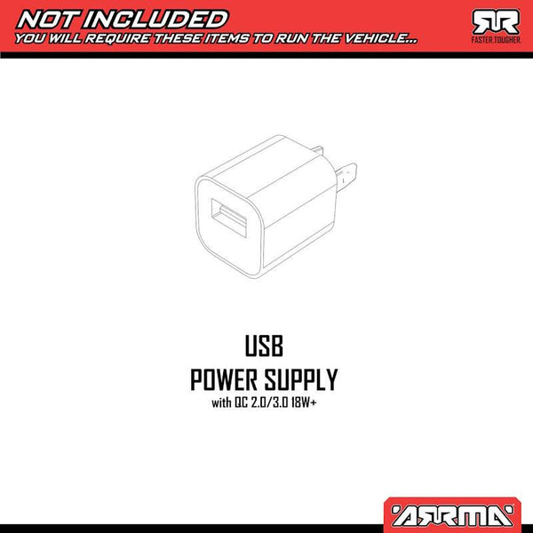 PowerHobby Arrma MOJAVE GROM 223S BLX Brushless 4X4 RTR w/Battery/Charger White