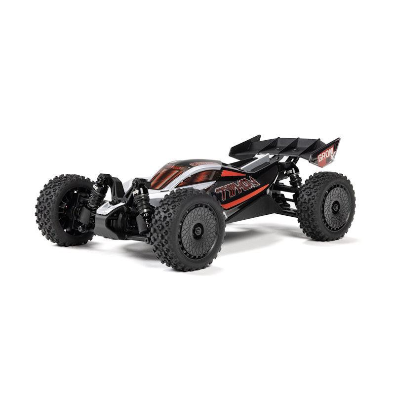 PowerHobby Arrma 2306T1 TYPHON GROM 223S BLX Brushless 4X4 Small Scale Buggy RTR, Silver