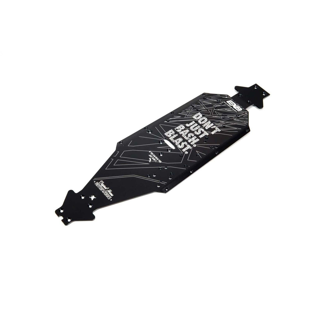 PowerHobby Arrma ARA320570 Aluminum Chassis CNC 7075 T6 LWB Black EXB Kraton 6S