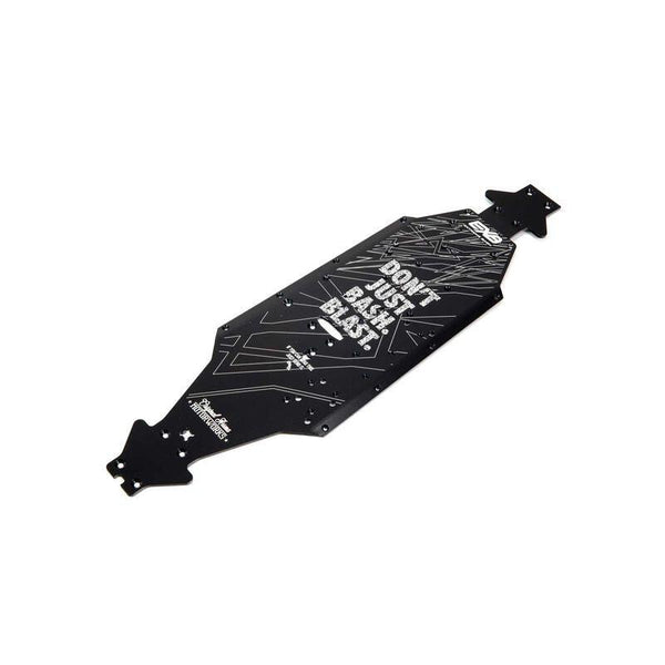 PowerHobby Arrma ARA320571 Aluminum Chassis CNC 7075 T6 LWB, Black Kraton 6S EXB