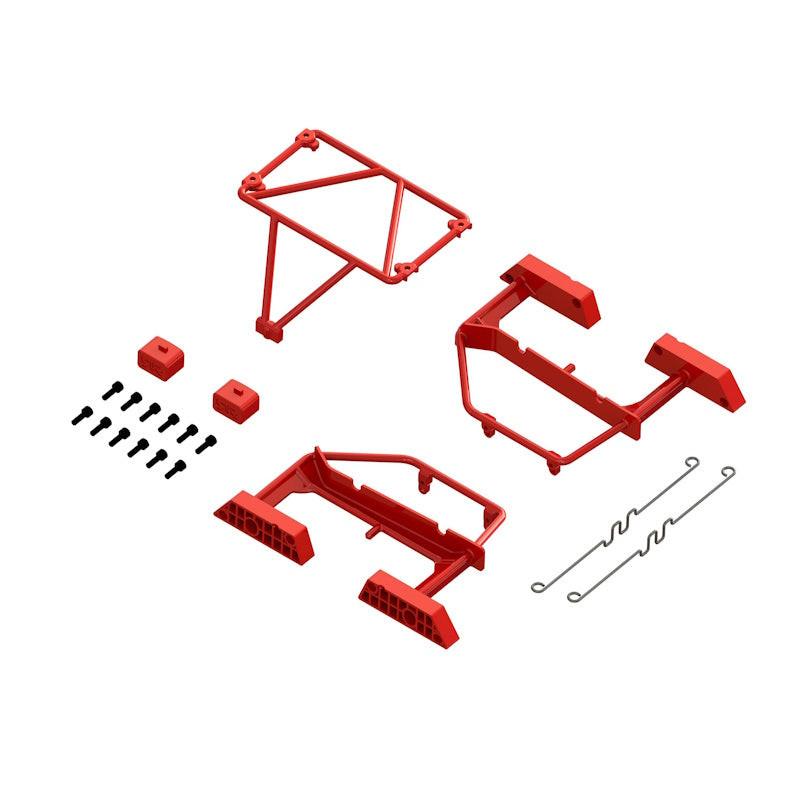 PowerHobby Arrma ARA320820 Desert Truck Body Roll Cage Set Red for Mojave GROM