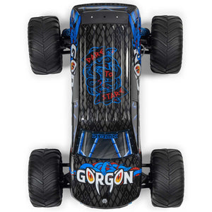 ARRMA 3230ST5 - 1/10 GORGON 2WD RTR Brushed Monster Truck - Blue