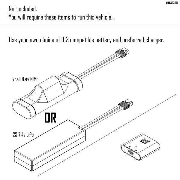 Arrma ARA3230T1 1/10 GORGON 4X2 MEGA 550 Brushed Monster Truck RTR