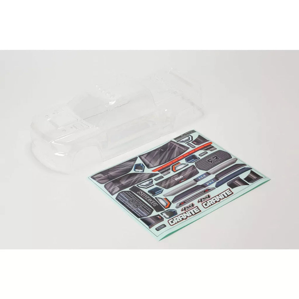 Arrma ARA402308 Granite 4X4 Clear Body w/Decals And Window Masks