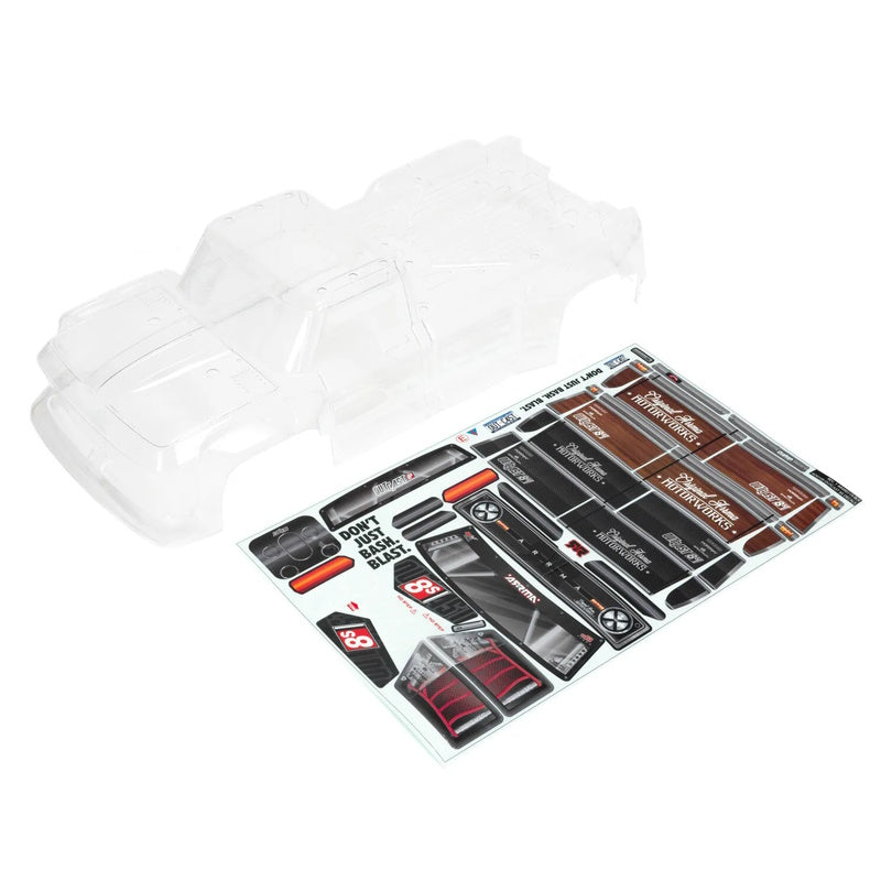 ARRMA ARA409006 Outcast 8S Clear Body shell w/Decals