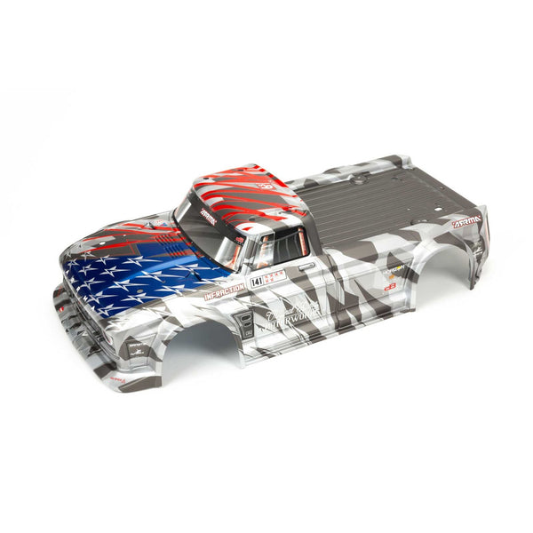 Arrma ARA410006 1/7 Painted Body Silver/Red INFRACTION 6S BLX