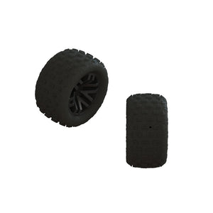 ARRMA ARA550112 dBoots 'FORTRESS' Tire Set Glued Black 2 Pairs