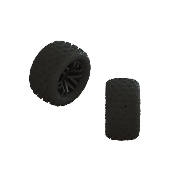 ARRMA ARA550112 dBoots 'FORTRESS' Tire Set Glued Black 2 Pairs