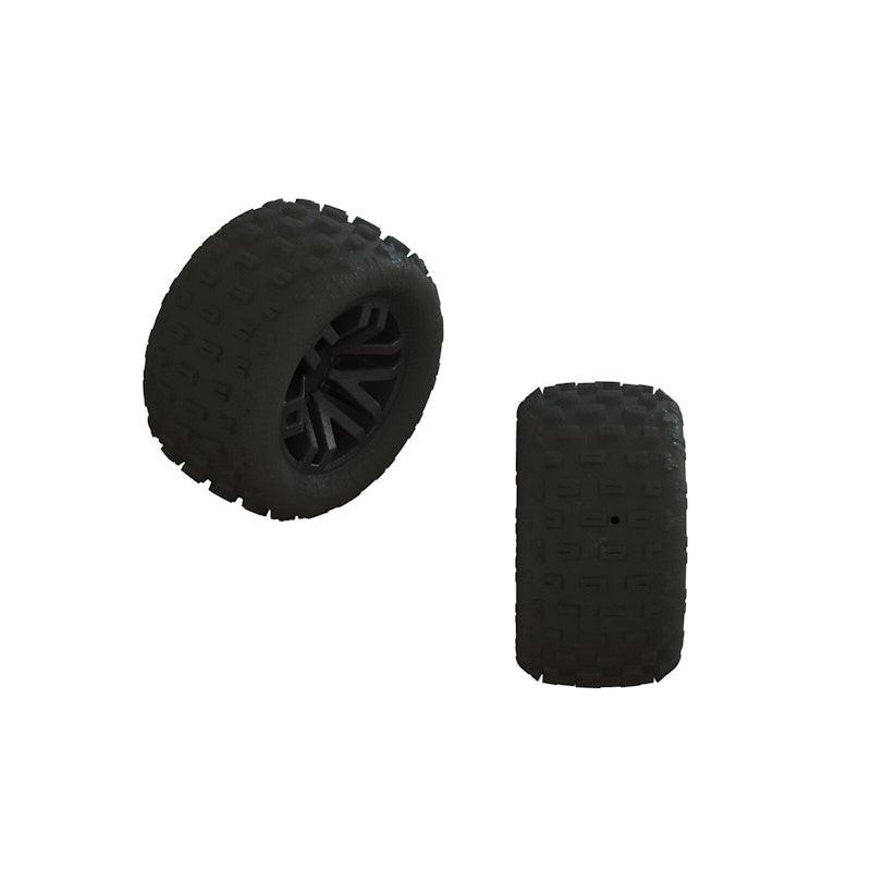 PowerHobby ARRMA ARA550112 dBoots 'FORTRESS' Tire Set Glued Black 2 Pairs