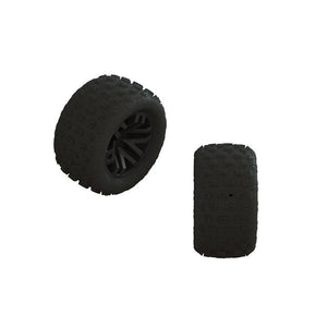 PowerHobby ARRMA ARA550112 dBoots 'FORTRESS' Tire Set Glued Black 2 Pairs
