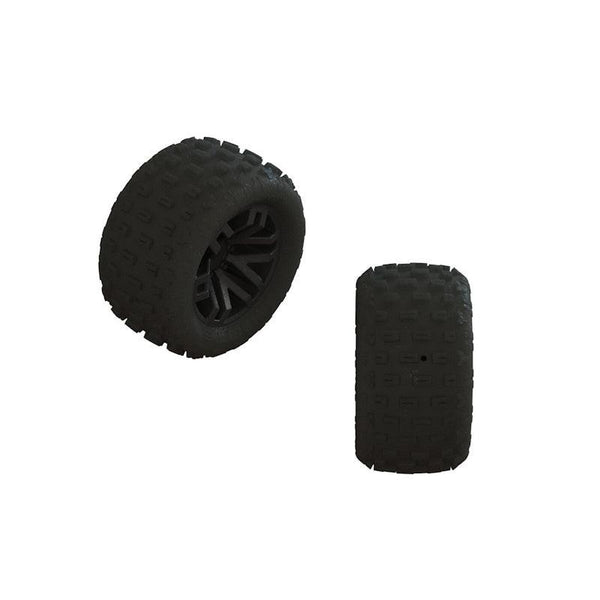 PowerHobby ARRMA ARA550112 dBoots 'FORTRESS' Tire Set Glued Black 2 Pairs