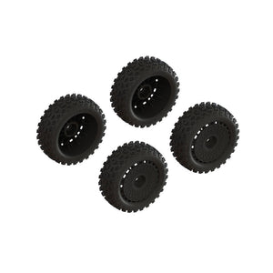 ARRMA ARA550114 dBoots '2-HO' Tire Set Glued Black 2 Pairs