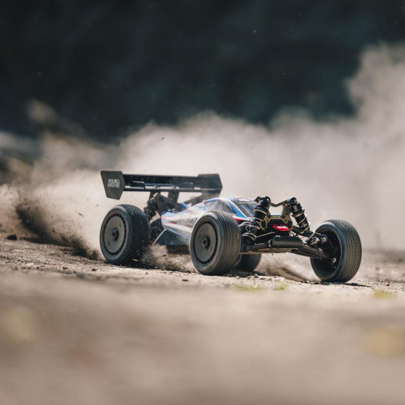 PowerHobby ARRMA ARA8406 TLR Tuned Typhon 1/8 Scale 4WD Buggy - Red/Blue