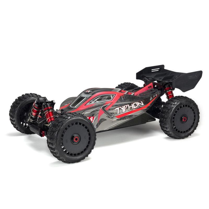 PowerHobby ARRMA ARA8606V5 1/8 Typhon 6S BLX 4x4 Brushless Buggy Black RTR Spektrum