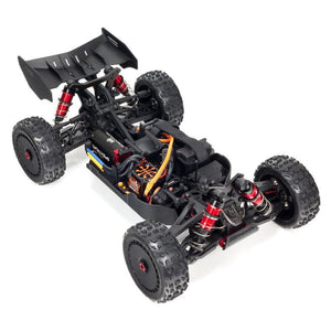 PowerHobby ARRMA ARA8606V5 1/8 Typhon 6S BLX 4x4 Brushless Buggy Black RTR Spektrum