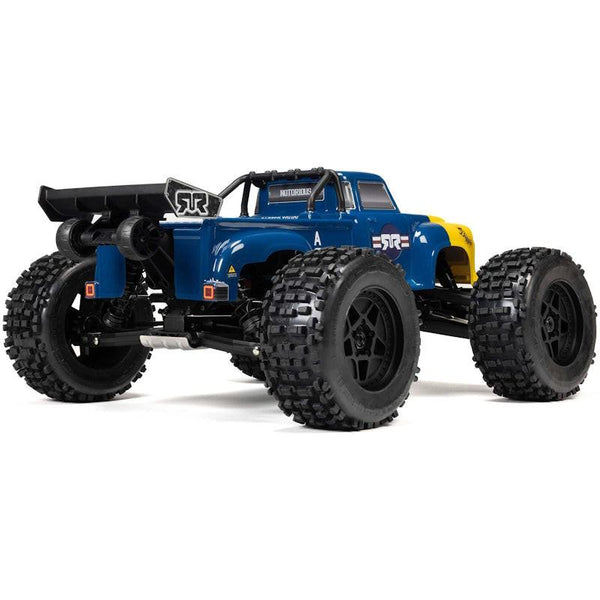 ARRMA - ARA8611V6T2 1/8 NOTORIOUS 6S V6 4X4 BLX Brushless Stunt Truck RTR, Blue