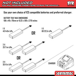 ARRMA - ARA8611V6T2 1/8 NOTORIOUS 6S V6 4X4 BLX Brushless Stunt Truck RTR, Blue