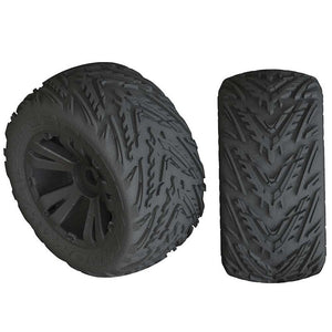 Arrma 1/10 dBoots Minokawa LP Front/Rear 3.8 Pre-Mounted Tires, 17mm Hex (2): 4S