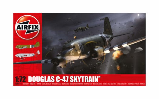 Black Forest® Hobby Supply Co Airfix 8014 1/72 C47 Skytrain Military Transport Aircraft — Military Aircraft Kits > Airfix