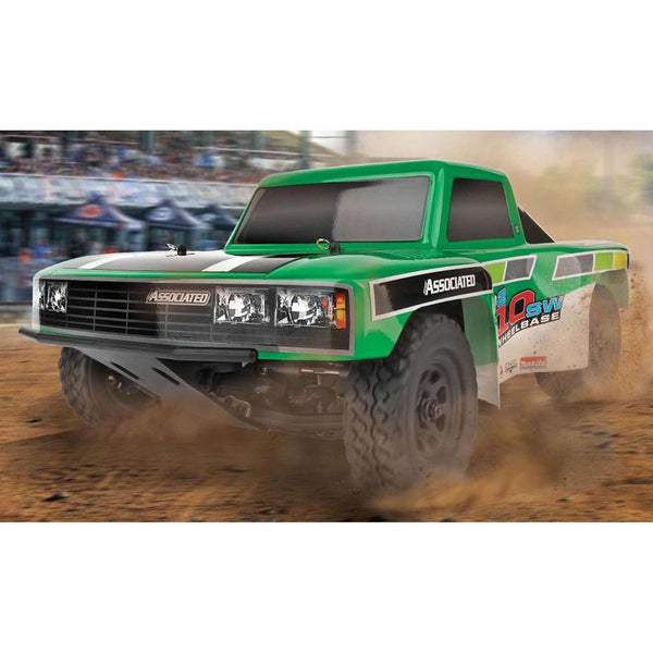 Associated 70023C - 1/10 Pro2 LT10SW Short Course Truck RTR LiPo Combo, Green