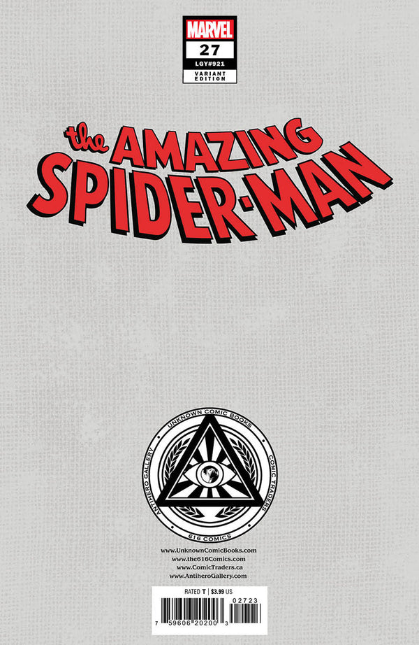 [Signed by Nathan Szerdy] AMAZING SPIDER-MAN #27 SIGNED Nathan Szerdy Variant IN STOCK