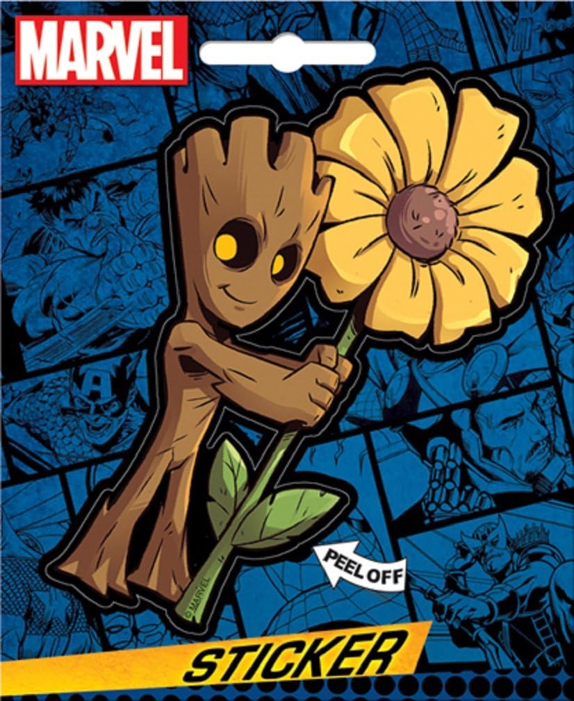 Little Shop of Magic Marvel Comics: Guardians of The Galaxy Groot Sticker - 4" — Toys and Collectible