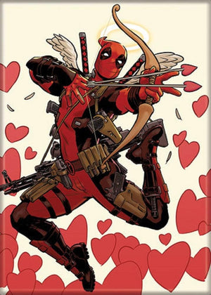 Little Shop of Magic Marvel Comics: Deadpool Playing Cupid Magnet — Toys and Collectible