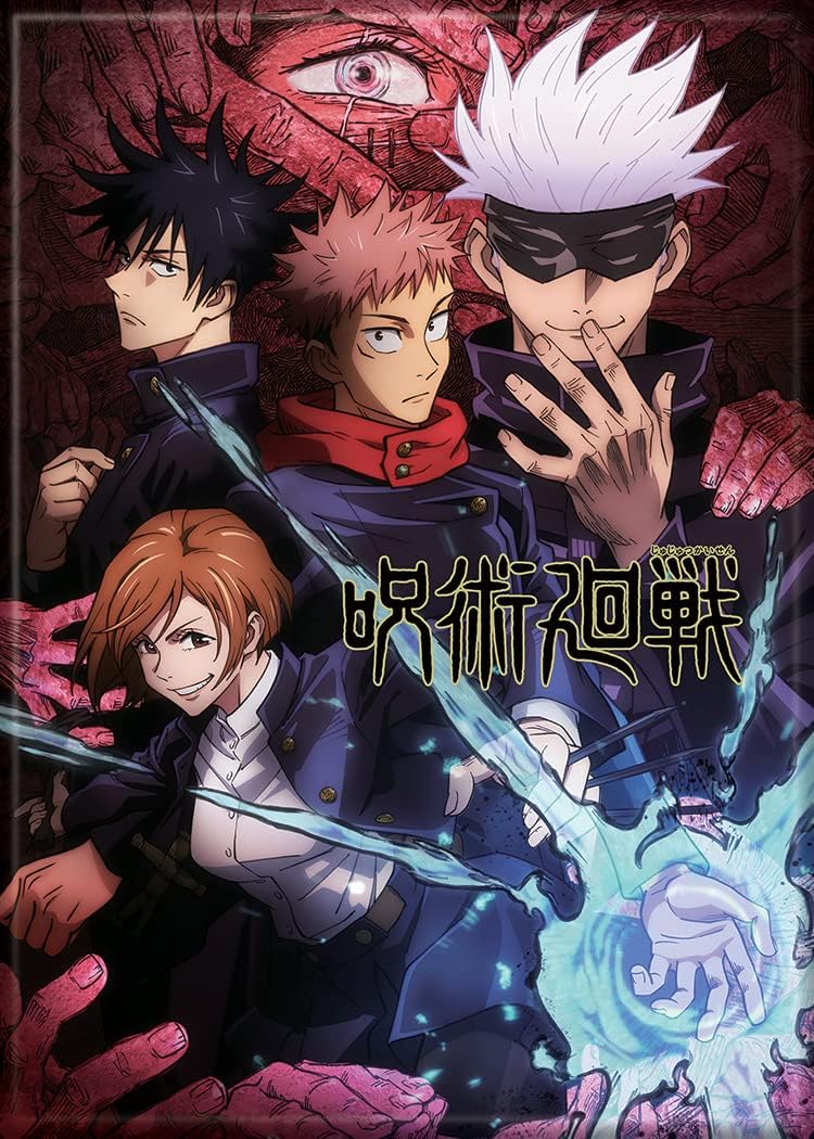 Little Shop of Magic Jujutsu Kaisen: Group on Red Magnet — Toys and Collectible