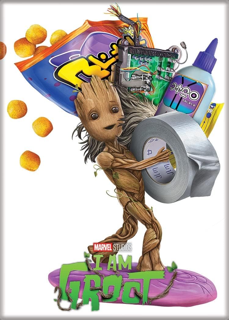 Little Shop of Magic Marvel Disney Plus: I am Groot with Duct Tape Magnet — Toys and Collectible