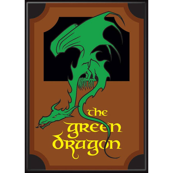 Little Shop of Magic Lord of The Rings: The Green Dragon Sign Magnet — Toys and Collectible