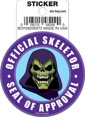Masters of the Universe: Skeletor Seal of Approval Die Cut Vinyl Sticker - 3"