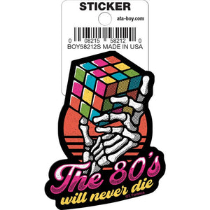 Little Shop of Magic Tobe Fonseca: 80s Will Never Die Die Cut Vinyl Sticker - 3" — Toys and Collectible