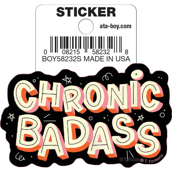 Little Shop of Magic Tobe Fonseca: Chronic Badass Die Cut Vinyl Sticker - 3" — Toys and Collectible