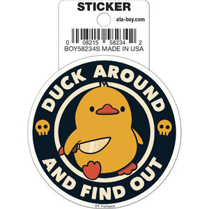 Little Shop of Magic Tobe Fonseca: Duck Around and Find Out Die Cut Vinyl Sticker - 3" — Toys and Collectible