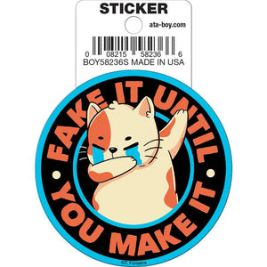 Little Shop of Magic Tobe Fonseca: Fake It Until You Make It Cat Die Cut Vinyl Sticker - 3" — Toys and Collectible