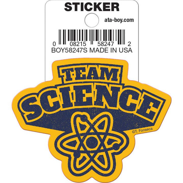 Little Shop of Magic Tobe Fonseca: Team Science Atom Die Cut Vinyl Sticker - 3" — Toys and Collectible