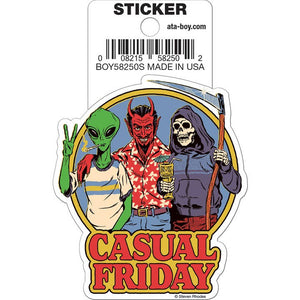Little Shop of Magic Steven Rhodes: Casual Friday Die Cut Vinyl Sticker - 3" — Toys and Collectible