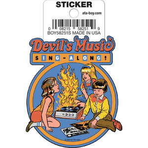 Little Shop of Magic Steven Rhodes: Devil's Music Die Cut Vinyl Sticker - 3" — Toys and Collectible
