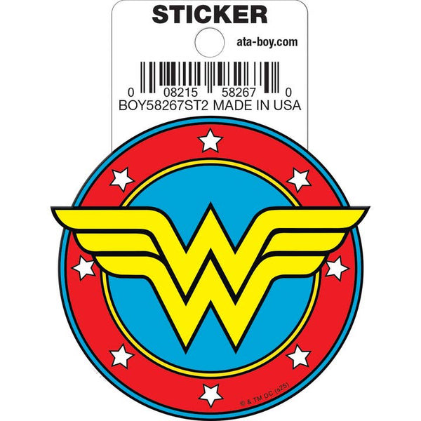 Little Shop of Magic DC Comics: Wonder Woman Logo Die Cut Vinyl Sticker - 3" — Toys and Collectible