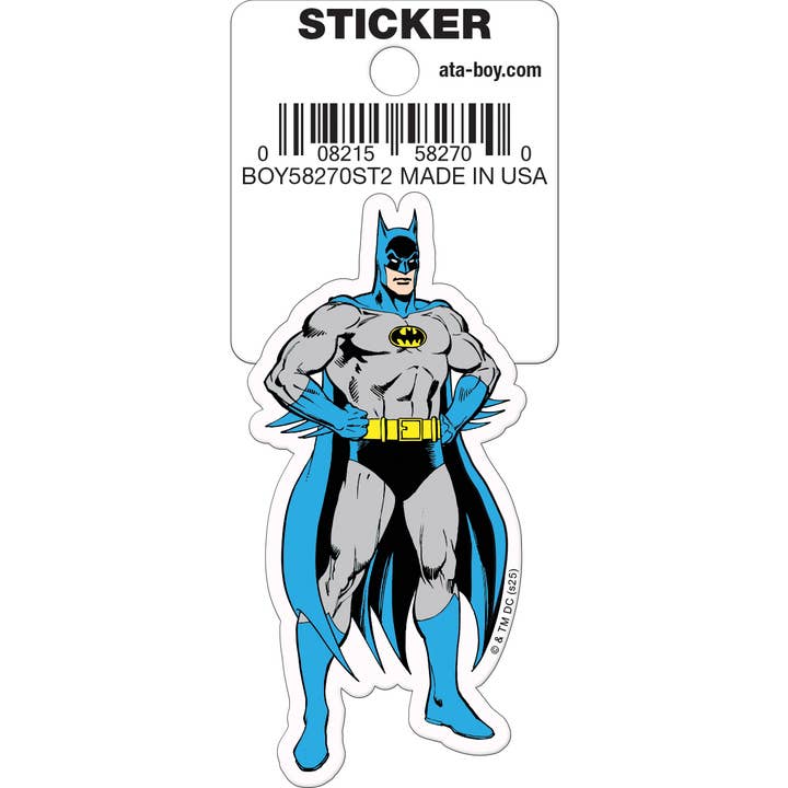 Little Shop of Magic DC Comics: Batman Classic Die Cut Vinyl Sticker - 3" — Toys and Collectible