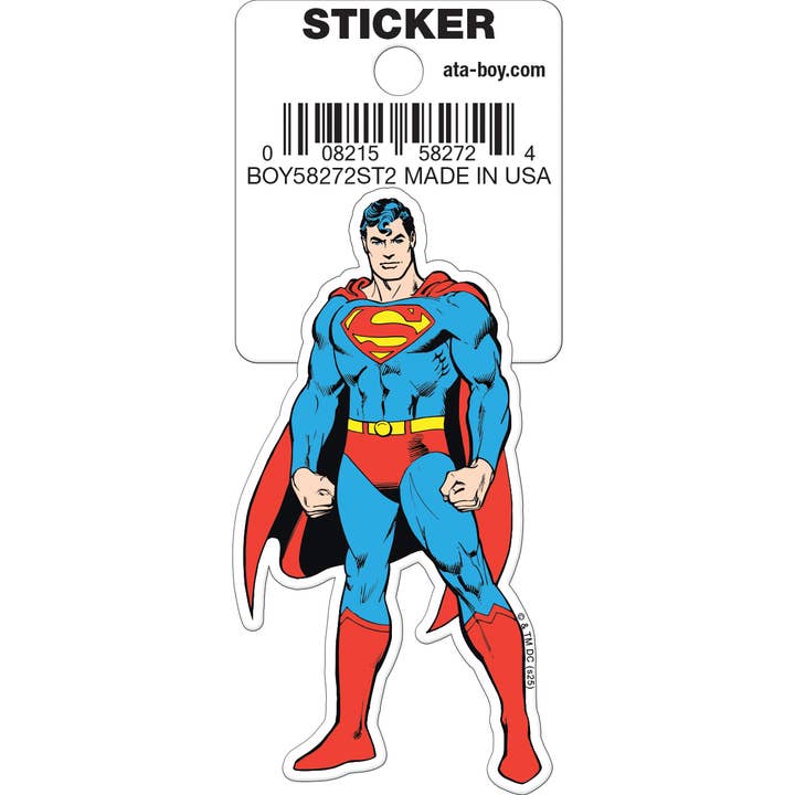 Little Shop of Magic DC Comics: Superman Classic Die Cut Vinyl Sticker - 3" — Toys and Collectible
