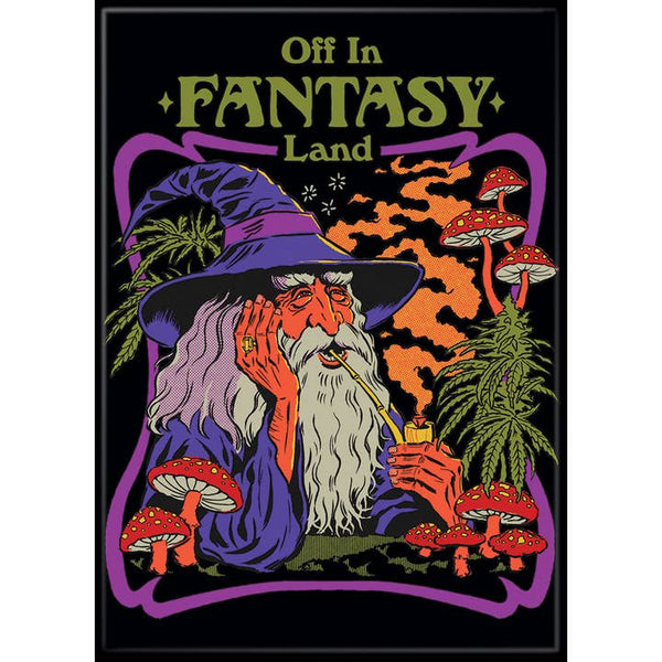 Little Shop of Magic Steven Rhodes: Off in Fantasy Land Magnet — Toys and Collectible
