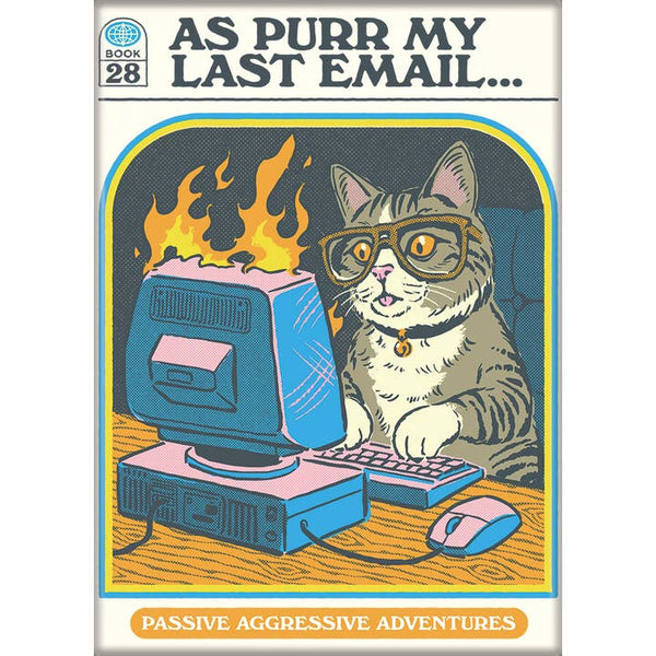 Little Shop of Magic Ata-Boy Magnets: Steven Rhodes - As Purr My Last Email — Toys and Collectible