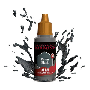 Army Painter Warpaints Air: Raven Black 18ml - Echo Six Hobbies