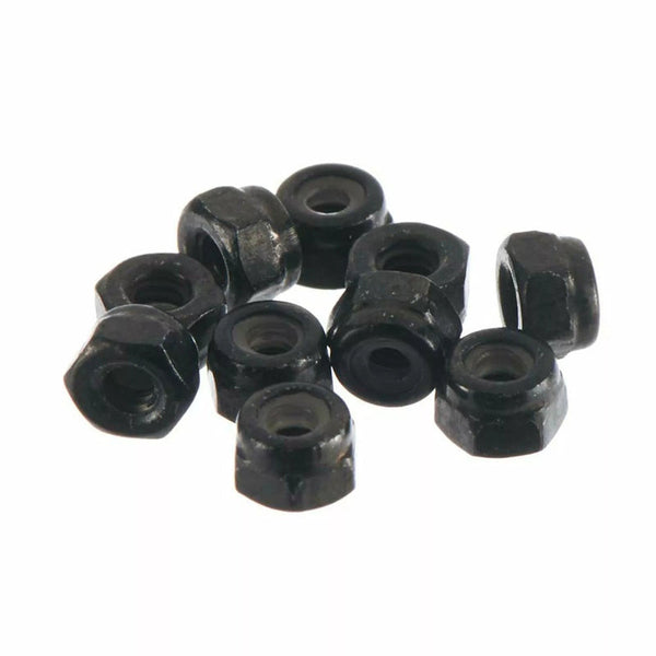 Axial AX31147 M2 Nylon Locking Hex Nut (Black) (10pieces)