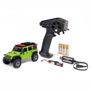 Axial 2261T1 GREEN SCX30 Jeep Wrangler JLU 1/30 4WD Mini Crawler w/2.4GHz Radio