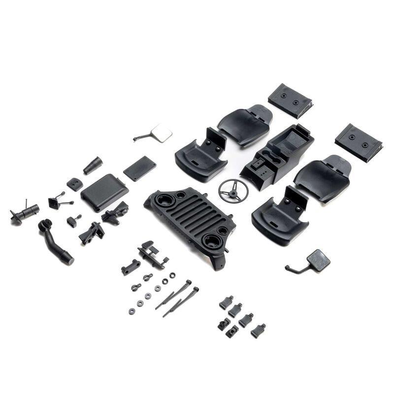 PowerHobby Axial AXI-3858 Body Details Int/Ext CJ-7: SCX10 III
