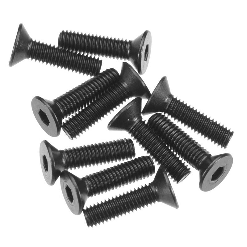 Axial AXIC0146 Hex Socket Flat Head M3x12mm, Black (10)